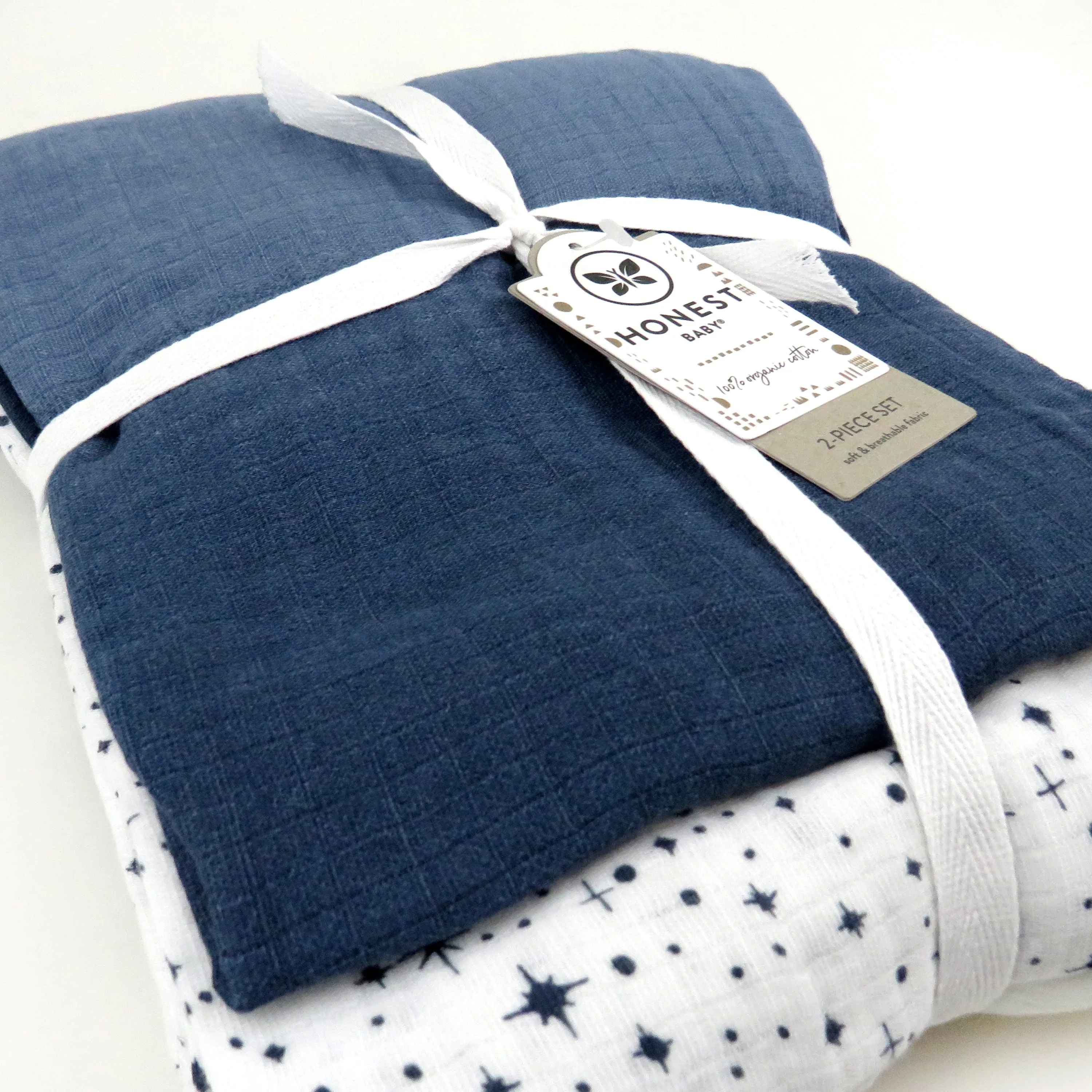 2-Pack Organic Cotton Swaddle Blankets