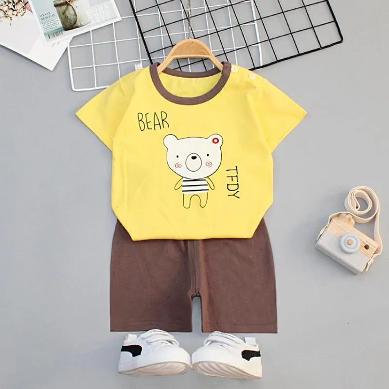 2-piece Thin Pajamas Sets for Toddler Boy Wholesale Children's Clothing