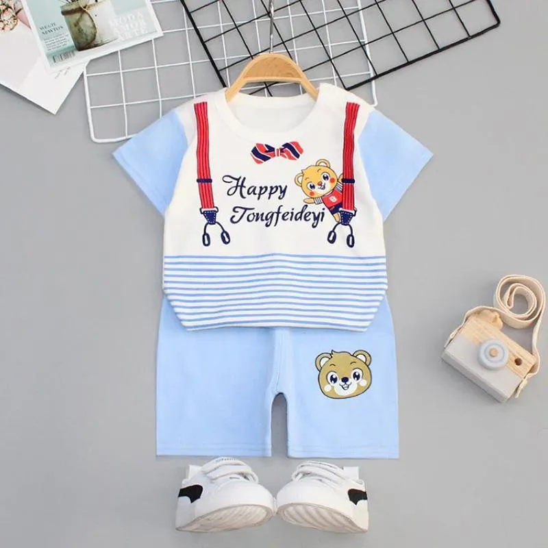 2-piece Thin Pajamas Sets for Toddler Boy Wholesale Children's Clothing