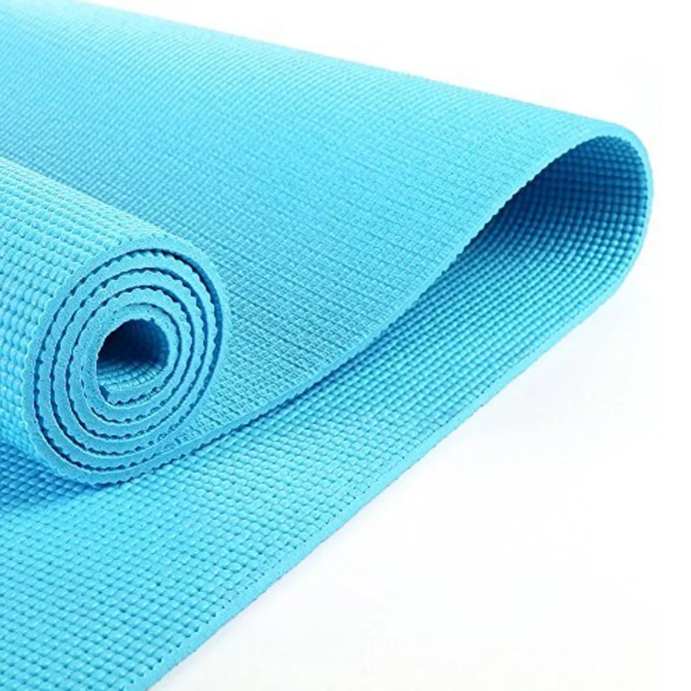 6mm Yoga Mats Soft Non Slip Exercise Mat - Ice Blue