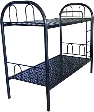 AFT Metal Bunk Bed, Black, Single