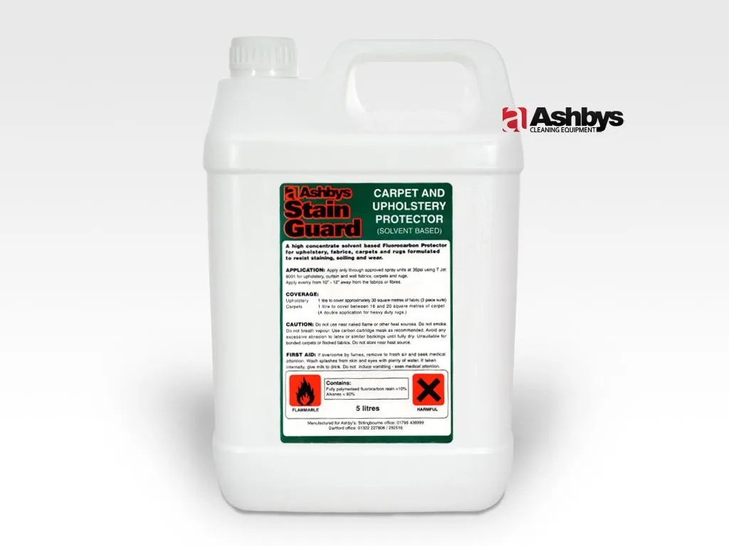 Ashbys Stain Guard SOLVENT Based Stain Protector 5 Ltr - for Carpets, Rugs & Upholstery