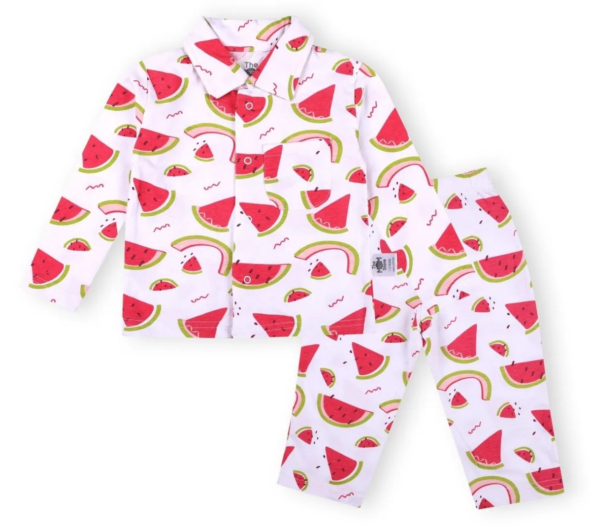 Baby and Kids Pajama Nightsuit Set - Watermelon Punch