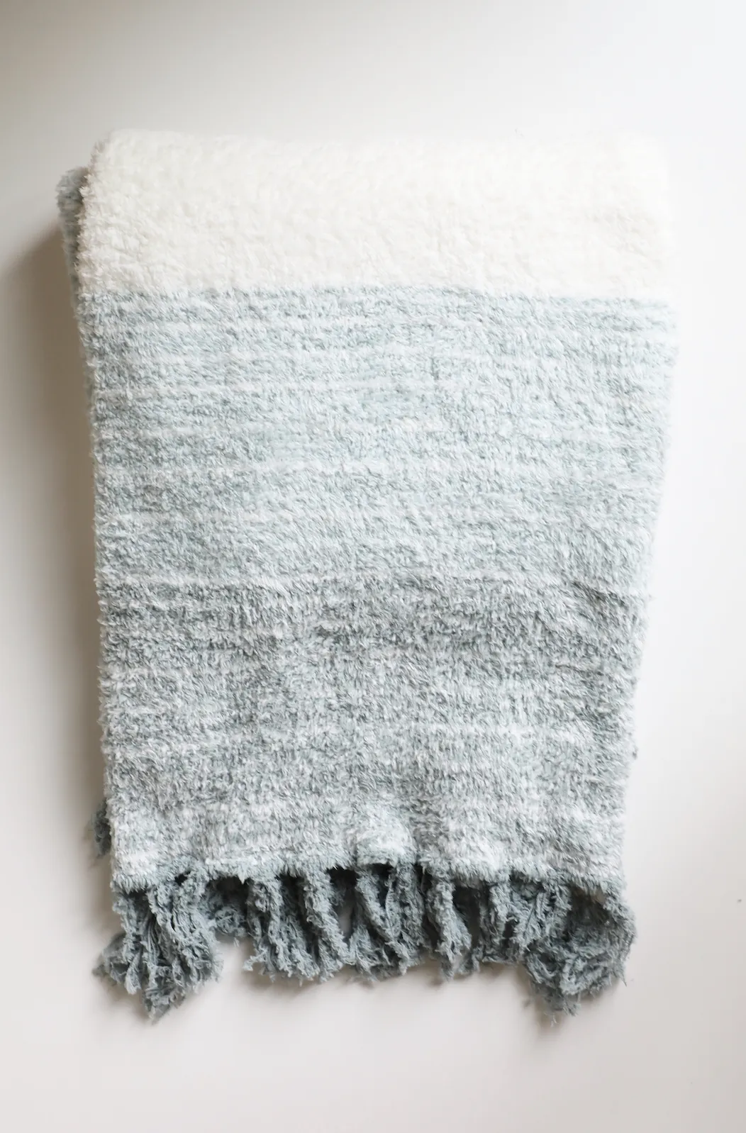 Barefoot Dreams - Cozychic Horizon Blanket in Sage Green Multi