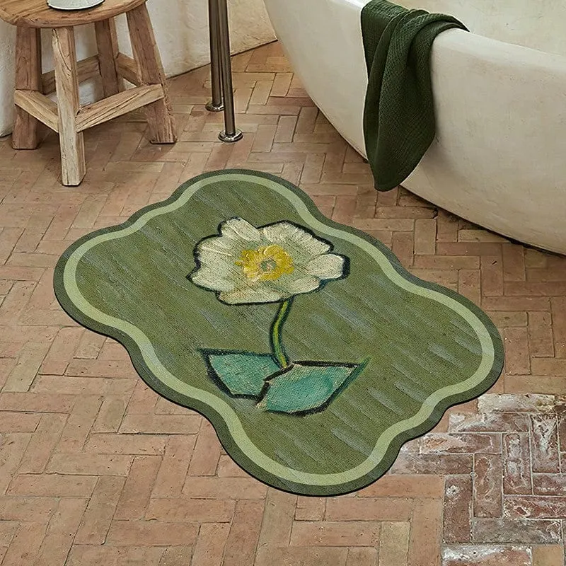 Bathroom Floor Mat Soft Diatom Mud Absorbent Non-slip