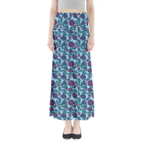 Beaded Nouveau Marine Full Length Maxi Skirt