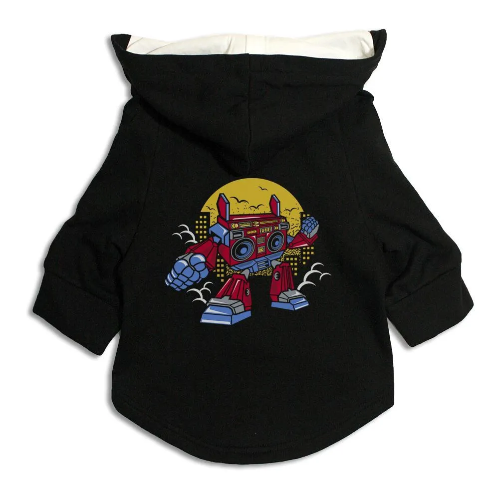 Boombox Robot Cat Hoodie Jacket