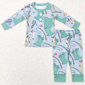 Boutique Baby Boys Pajamas Long Sleeve Kids Sleepwear Sets BLP0333