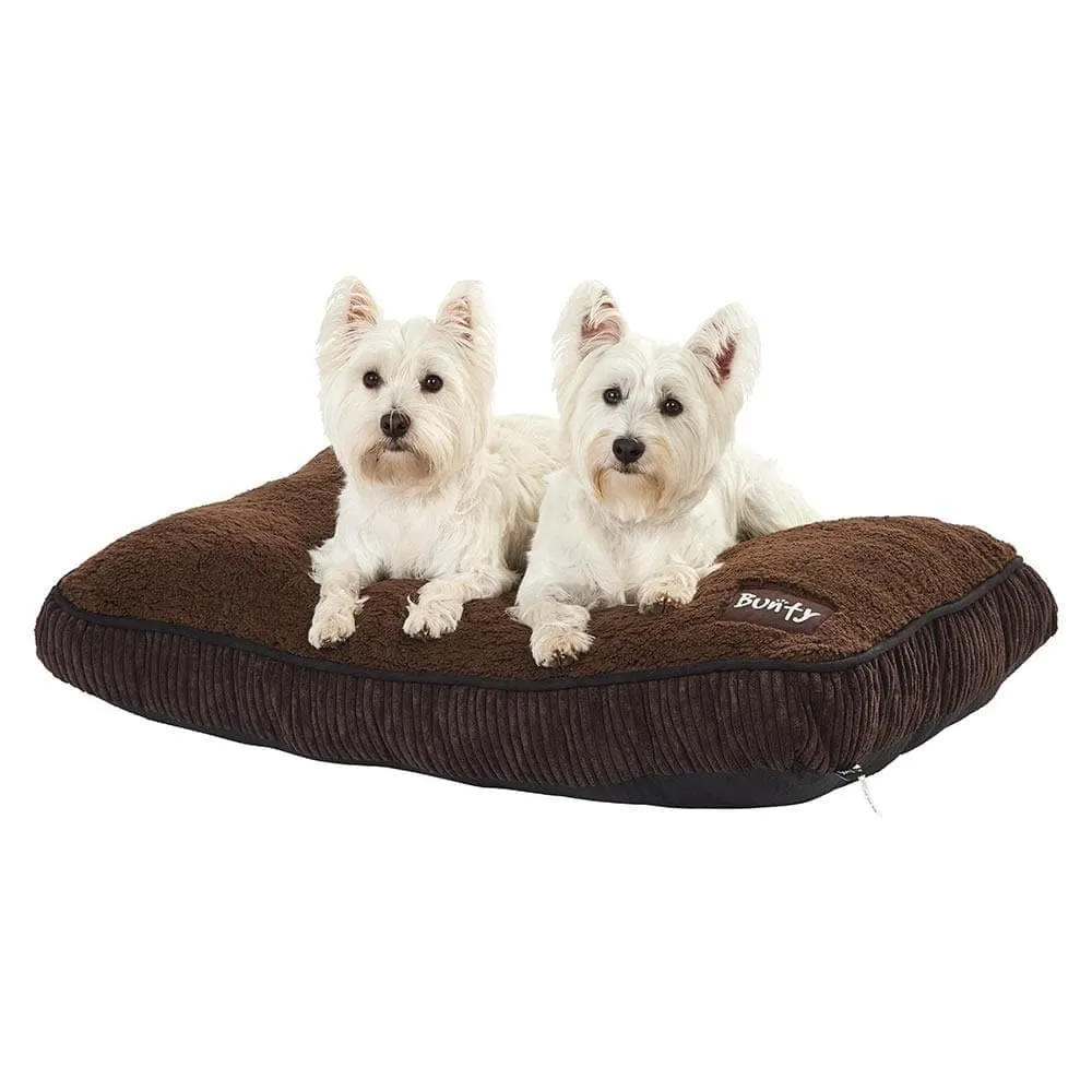 Brown Dog Bed - Small To XL Sizes - Fleece - Bunty Snooze