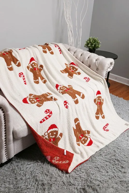 Christmas Pattern Print Cozy Soft Throw Blanket