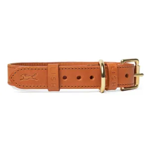 Coopers Butter Brown Luxury Leather Designer Dog Collar