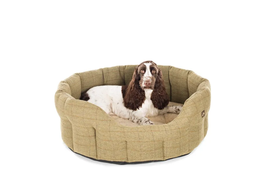 Country and Twee Tweed Dog Bed