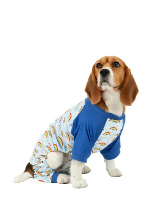 Dog Blue Rainbow Pajamas