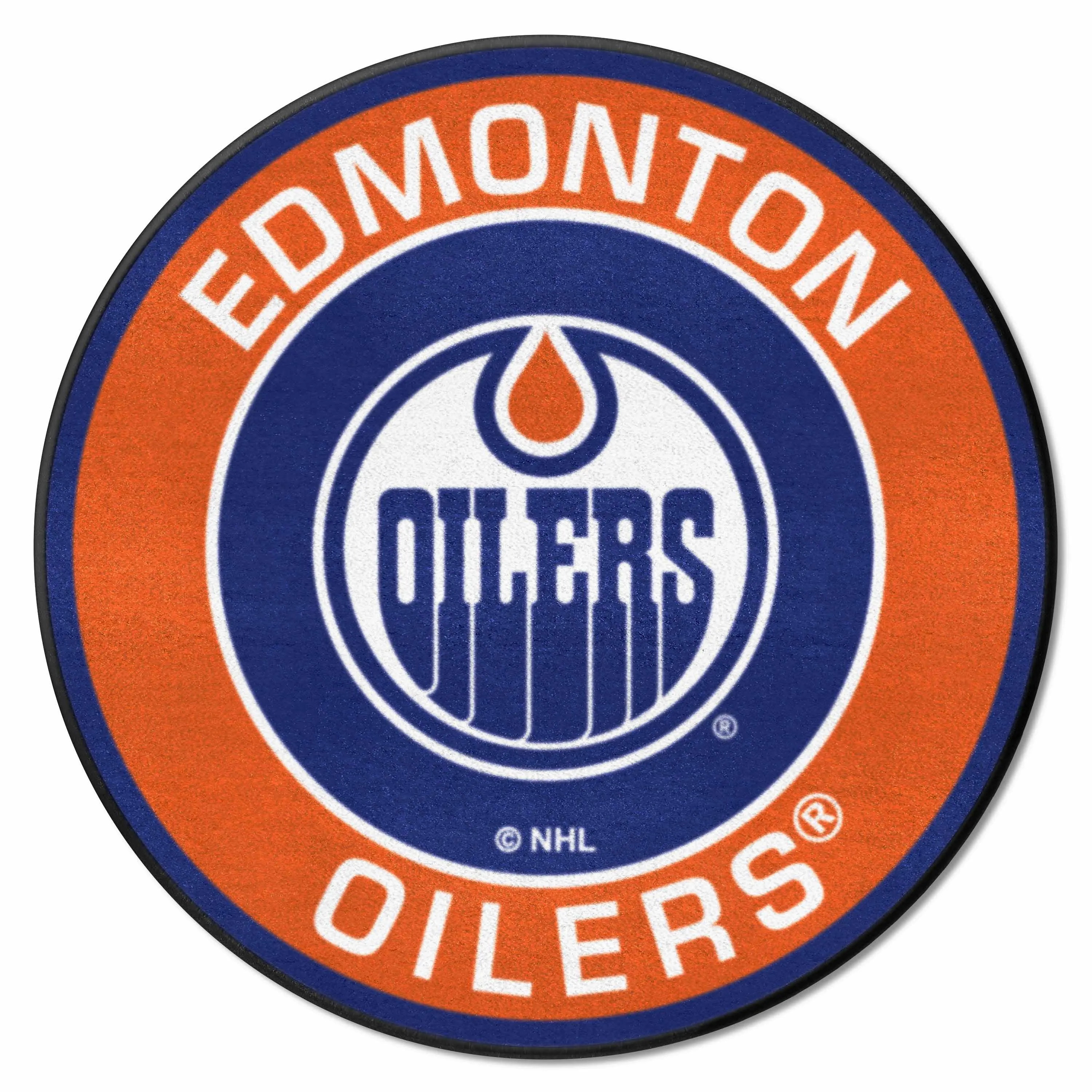 Edmonton Oilers Oilers Roundel Rug - 27in. Diameter