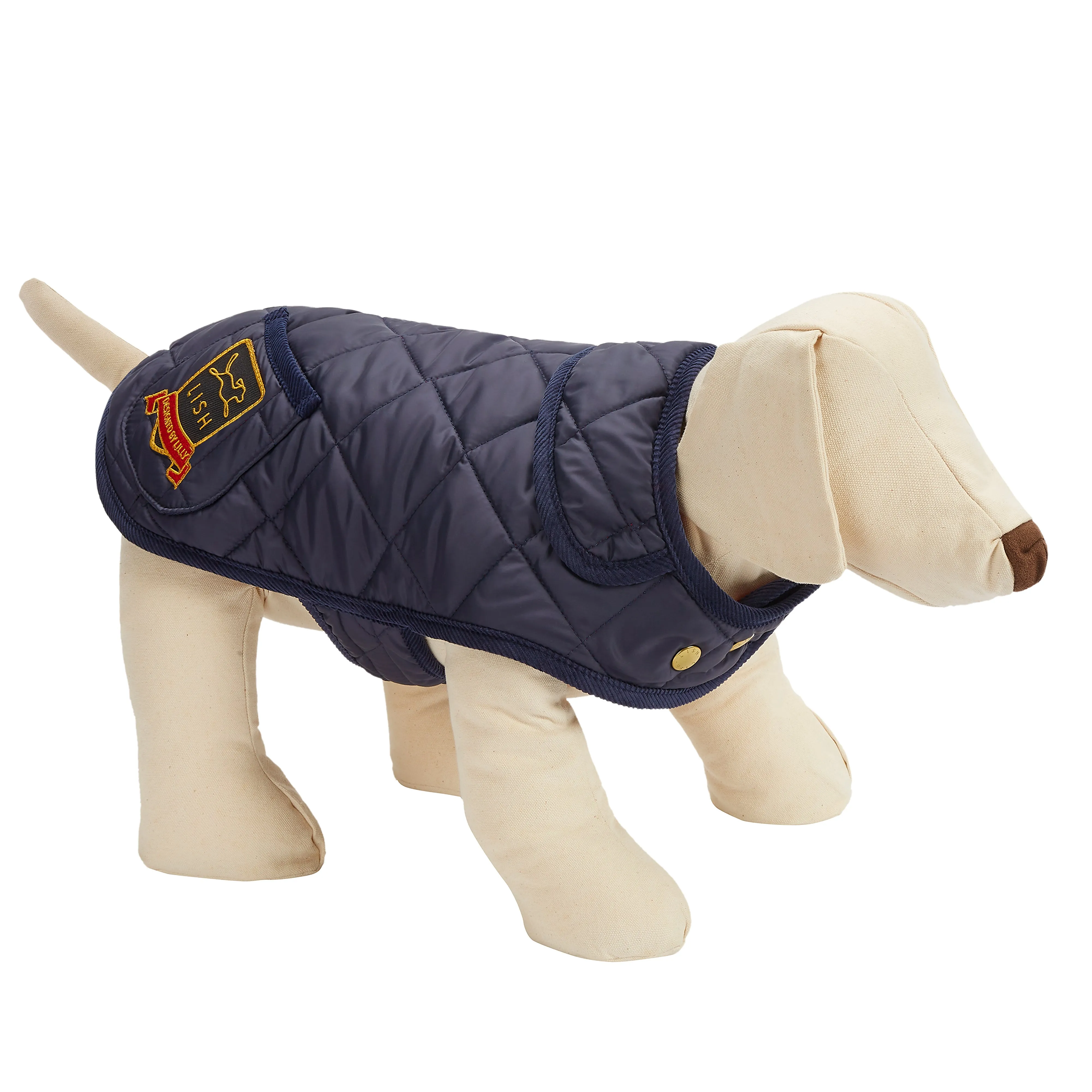 Elwin Navy Recycled Luxury Designer Dog Coat