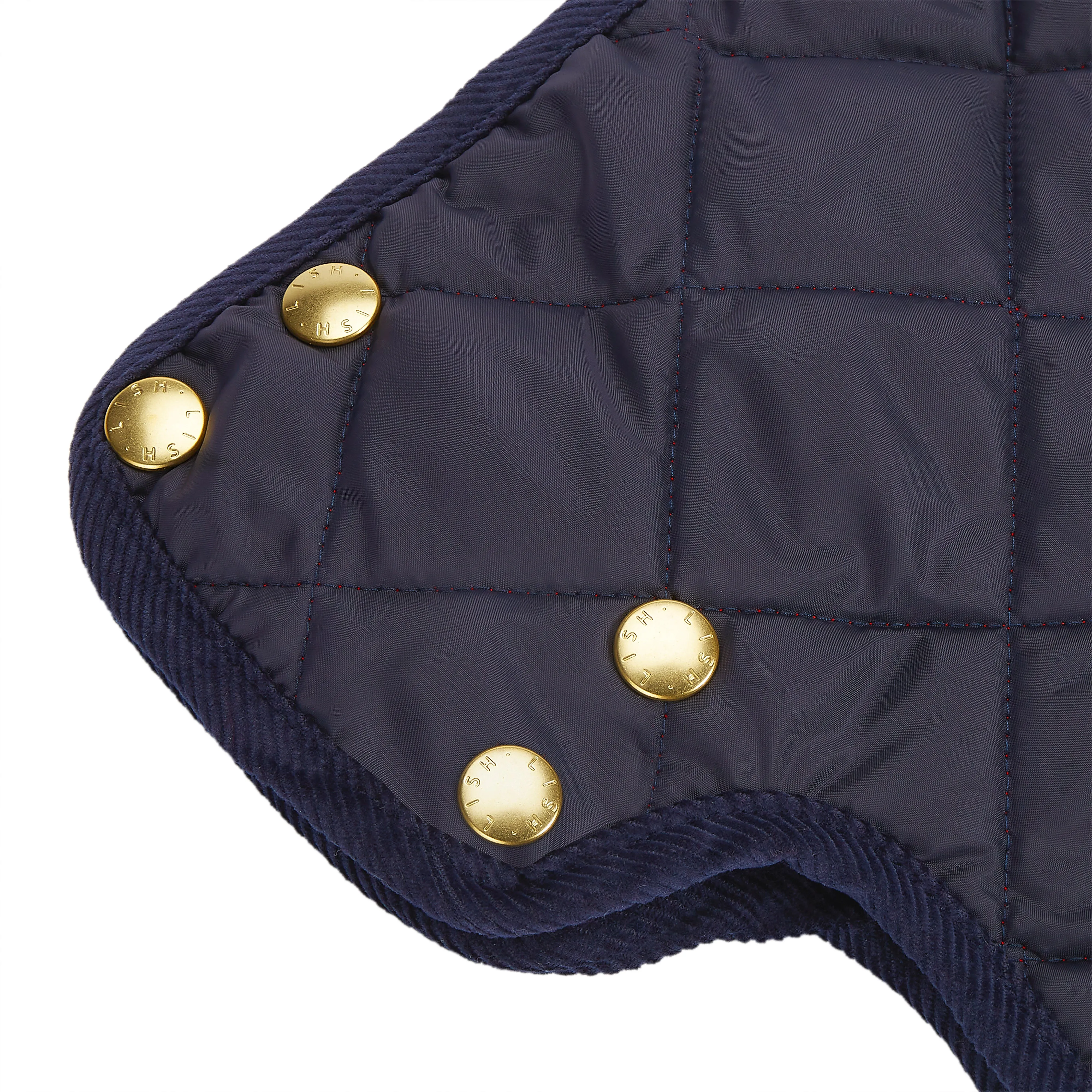 Elwin Navy Sustainable Designer Whippet Dog Coat