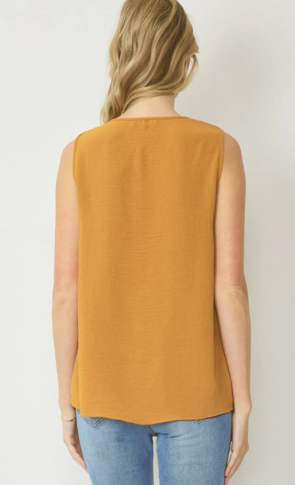 Falling for This Sleeveless V-Neck Top - Final Sale