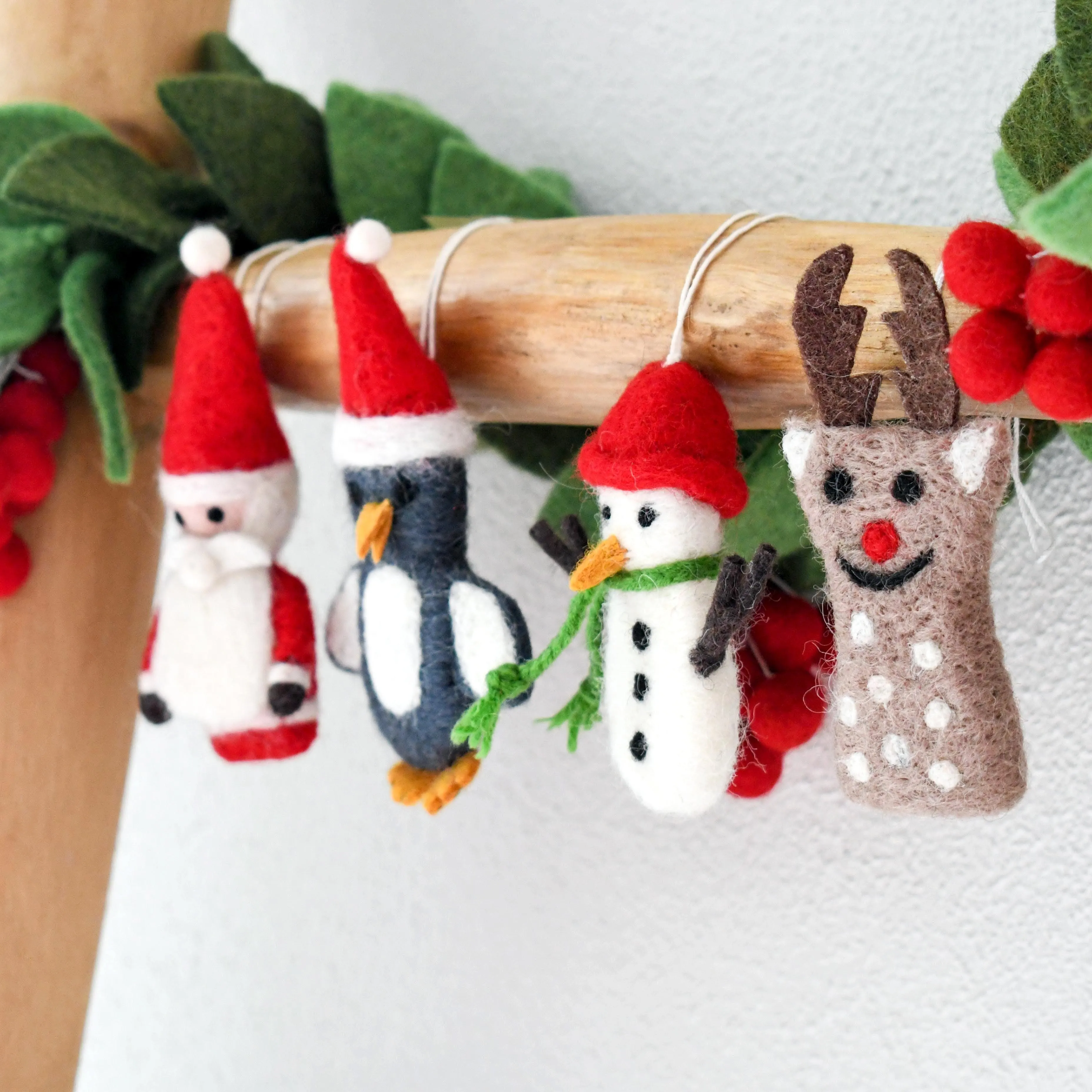 Felt Christmas Ornaments (Set of 4)