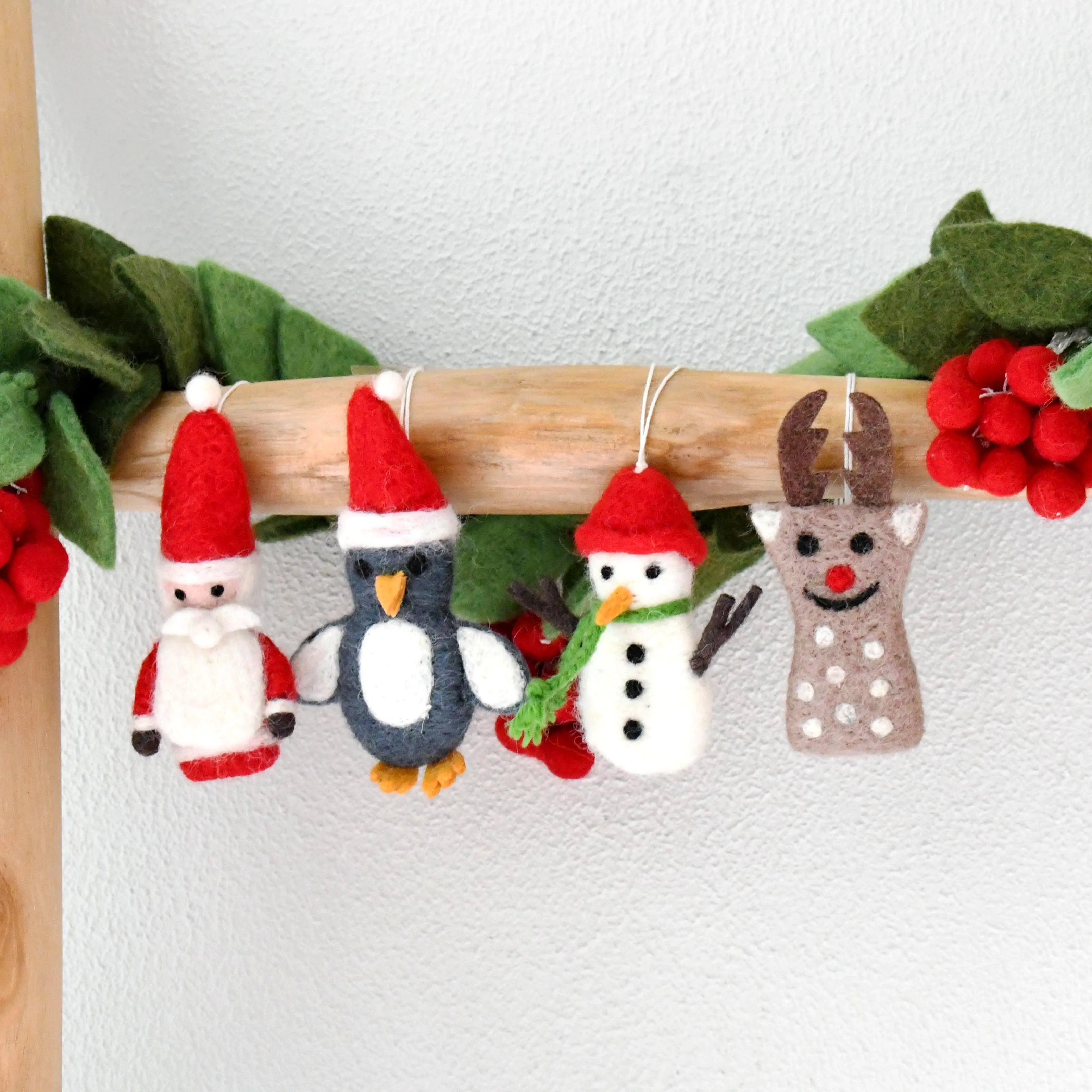 Felt Christmas Ornaments (Set of 4)