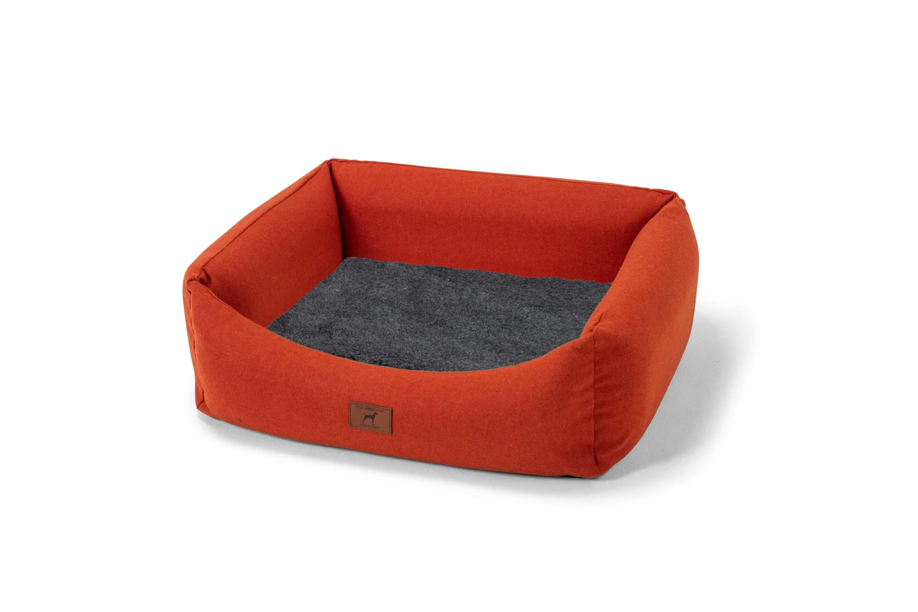 Fire Orange Classic Dog Bed