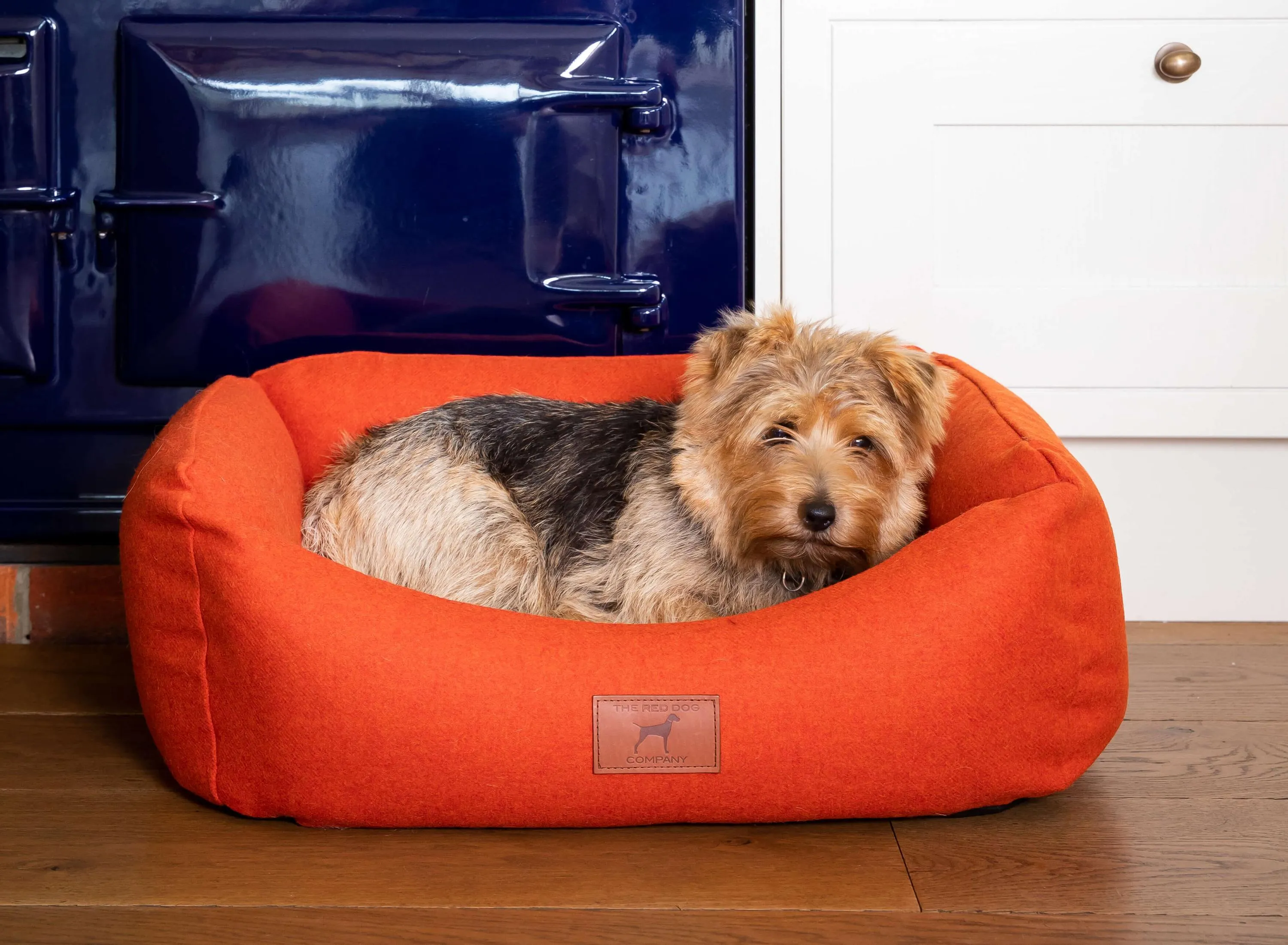 Fire Orange Classic Dog Bed