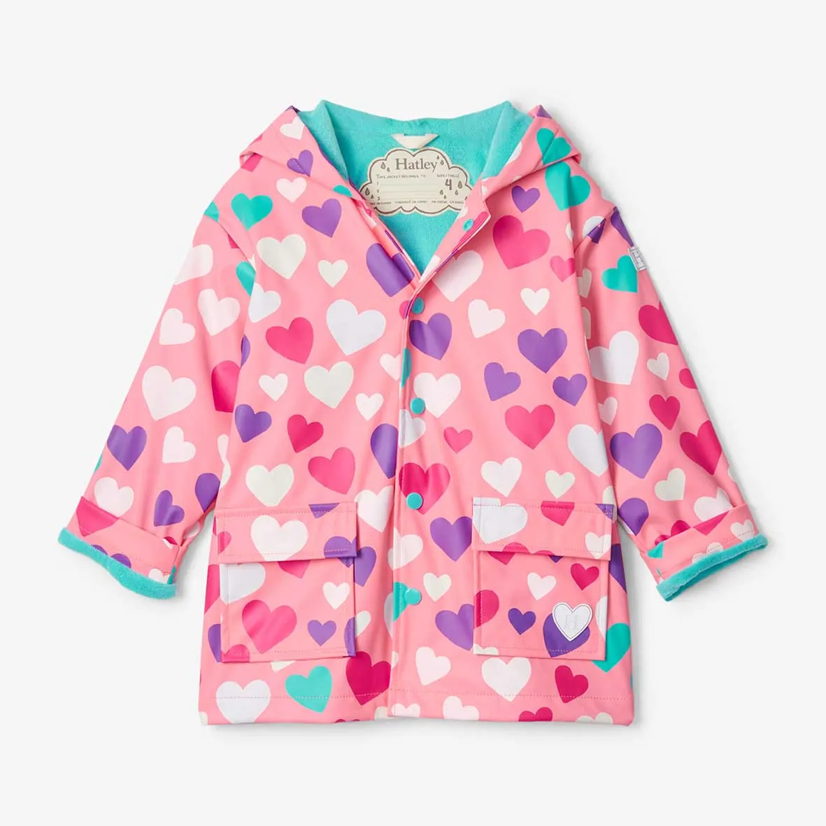 Hatley - Raincoat, Colourful Hearts