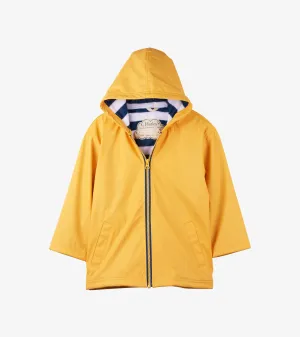 Hatley Zip Up Splash Jacket - Yellow and Navy