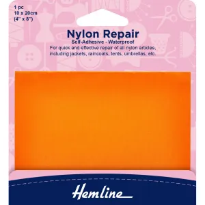 Hemline Self Adhesive Nylon Repair - ORANGE