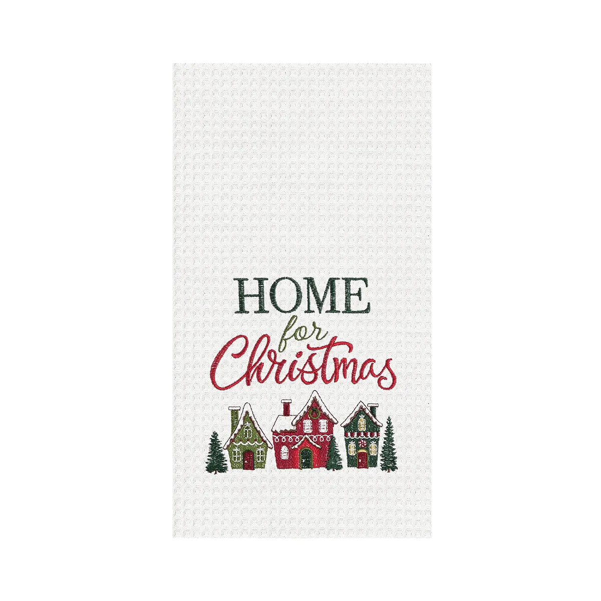 Home For Christmas Village Kitchen Towel