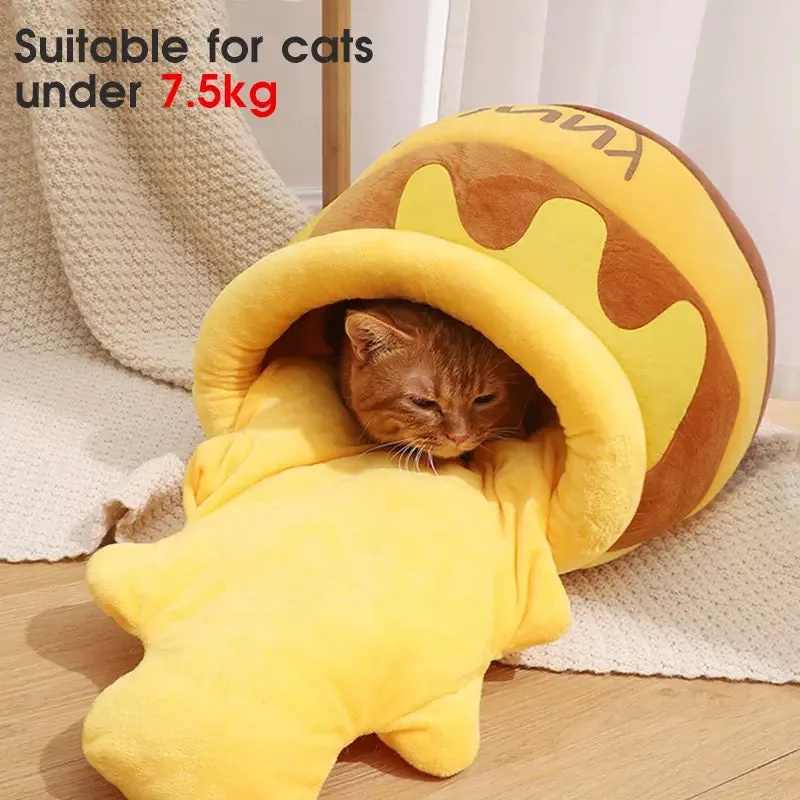 Honey Jar Cat Bed