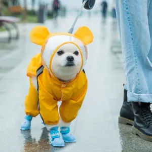 Hooded Raincoat/Shoes for Dogs