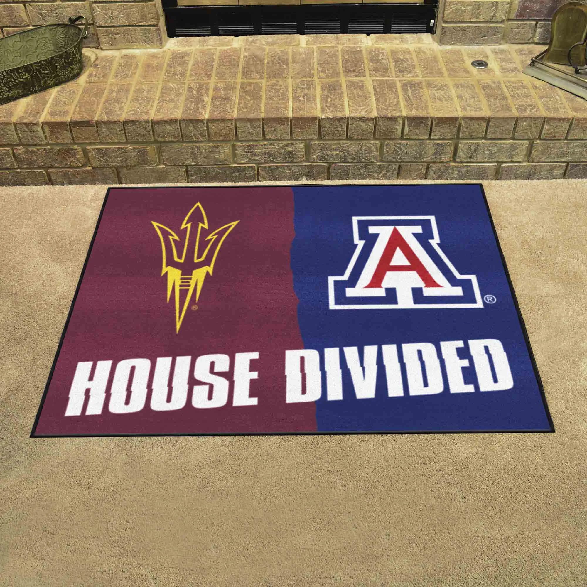 House Divided - Arizona State / Arizona House Divided House Divided Rug - 34 in. x 42.5 in.