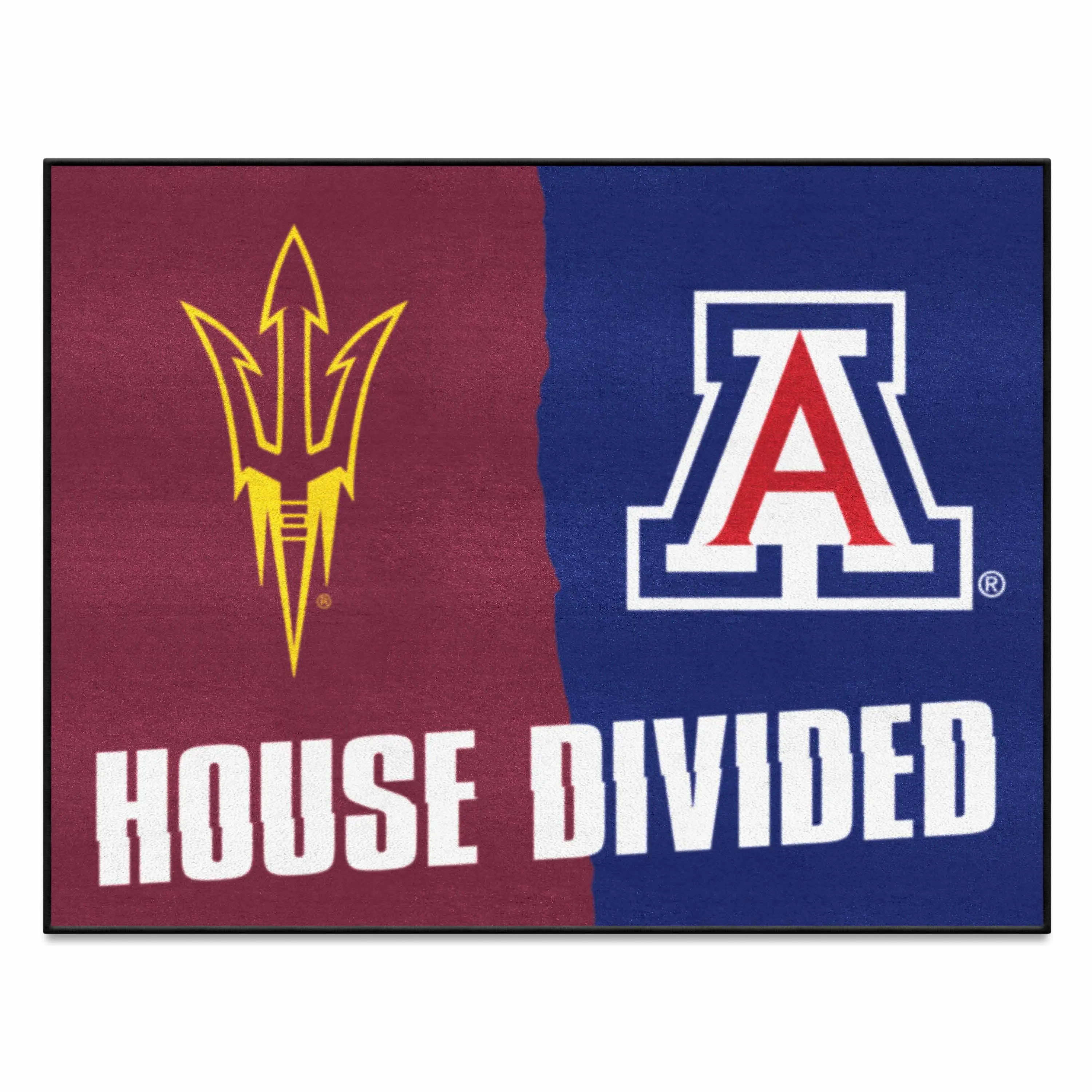 House Divided - Arizona State / Arizona House Divided House Divided Rug - 34 in. x 42.5 in.