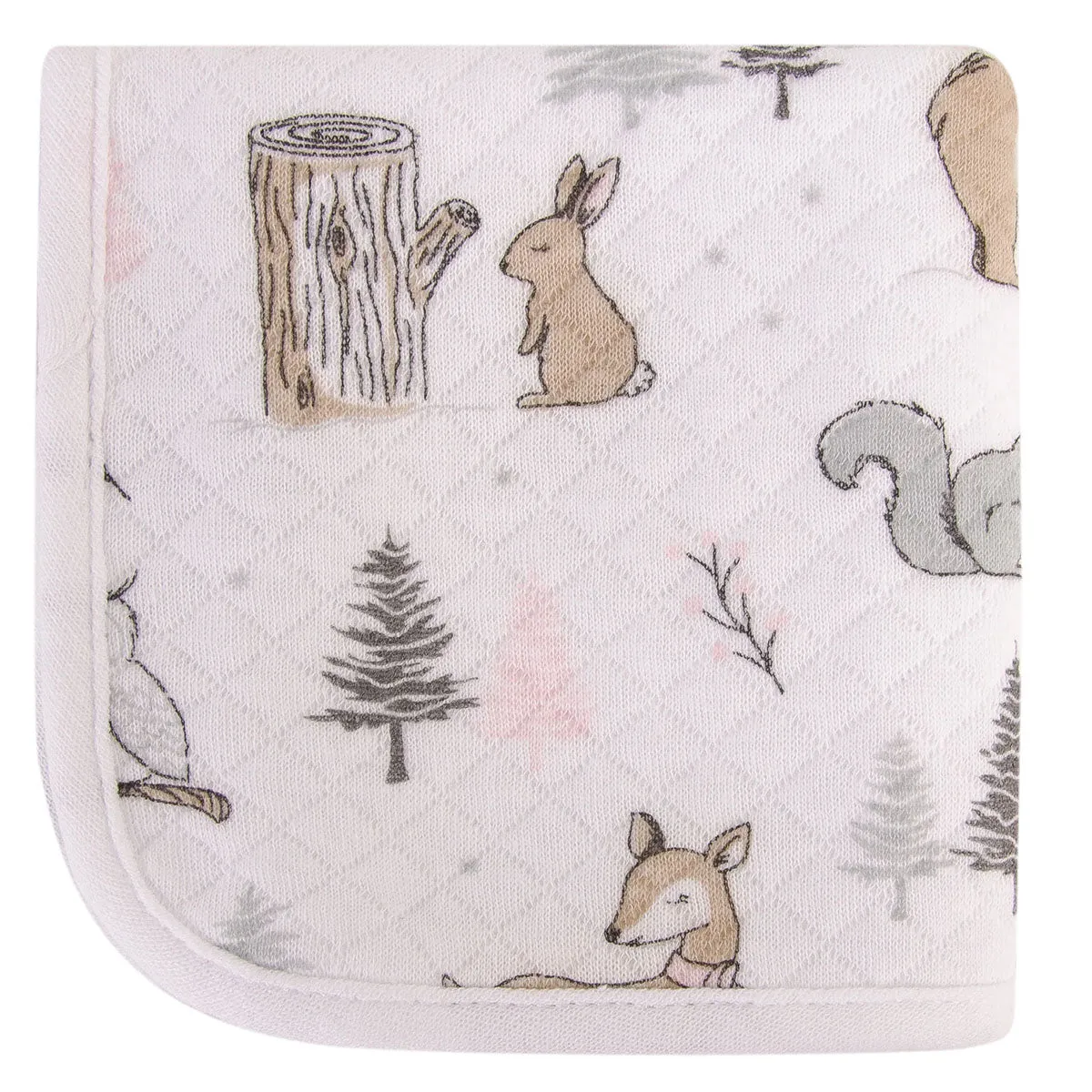 Hudson Baby 6pc Quilted Washcloths - Winter Forest