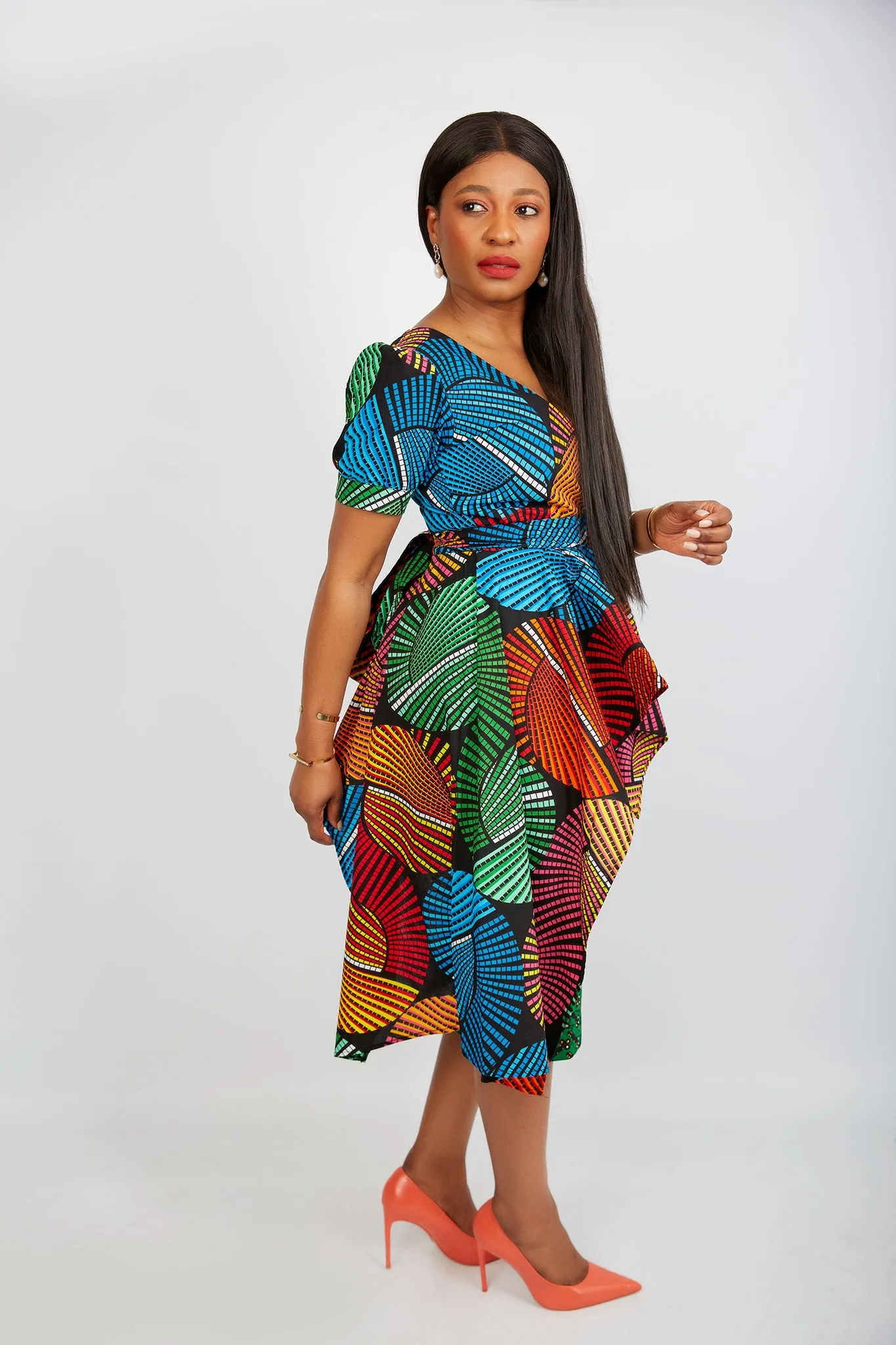 Just arrived - Zuriel Leymah African Print Asymmetric Blouse/Top