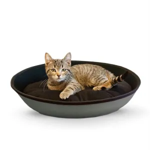 K&h Pet Products Mod Sleeper Cat Bed Medium Gray - Black 23" X 16"