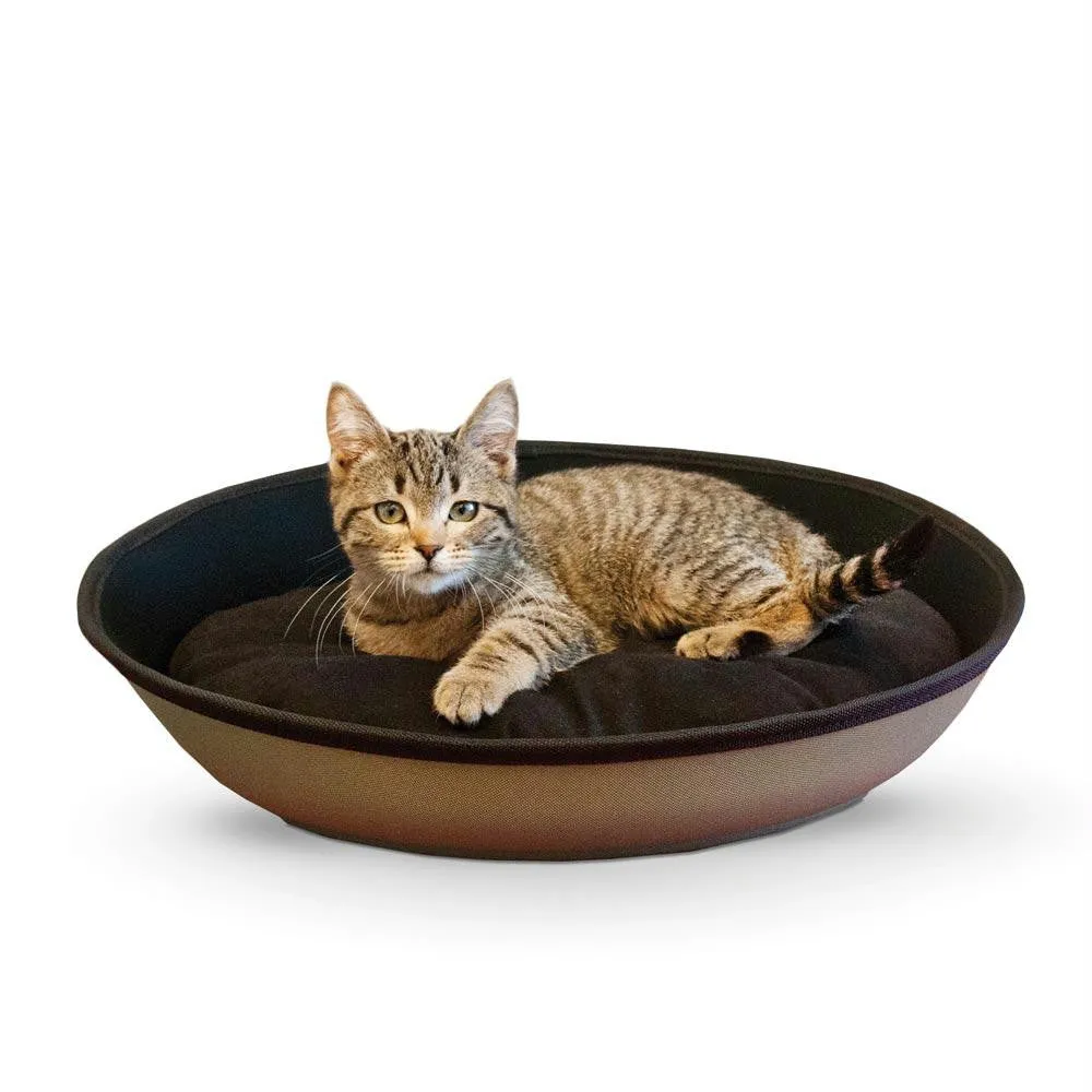 K&h Pet Products Mod Sleeper Cat Bed Medium Tan - Black 23" X 16"