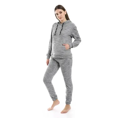 Kangaroo Pockets Pajama Set (4580) - Kady