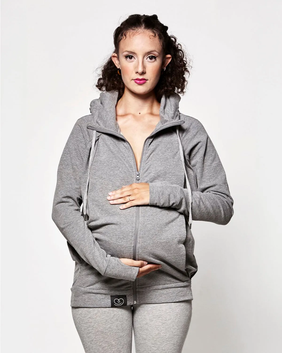 Love Radius Parent's Baby Wearing Hoodie - Heather Grey