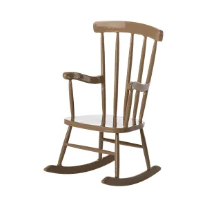 Maileg Rocking Chair, Mouse, Light Brown