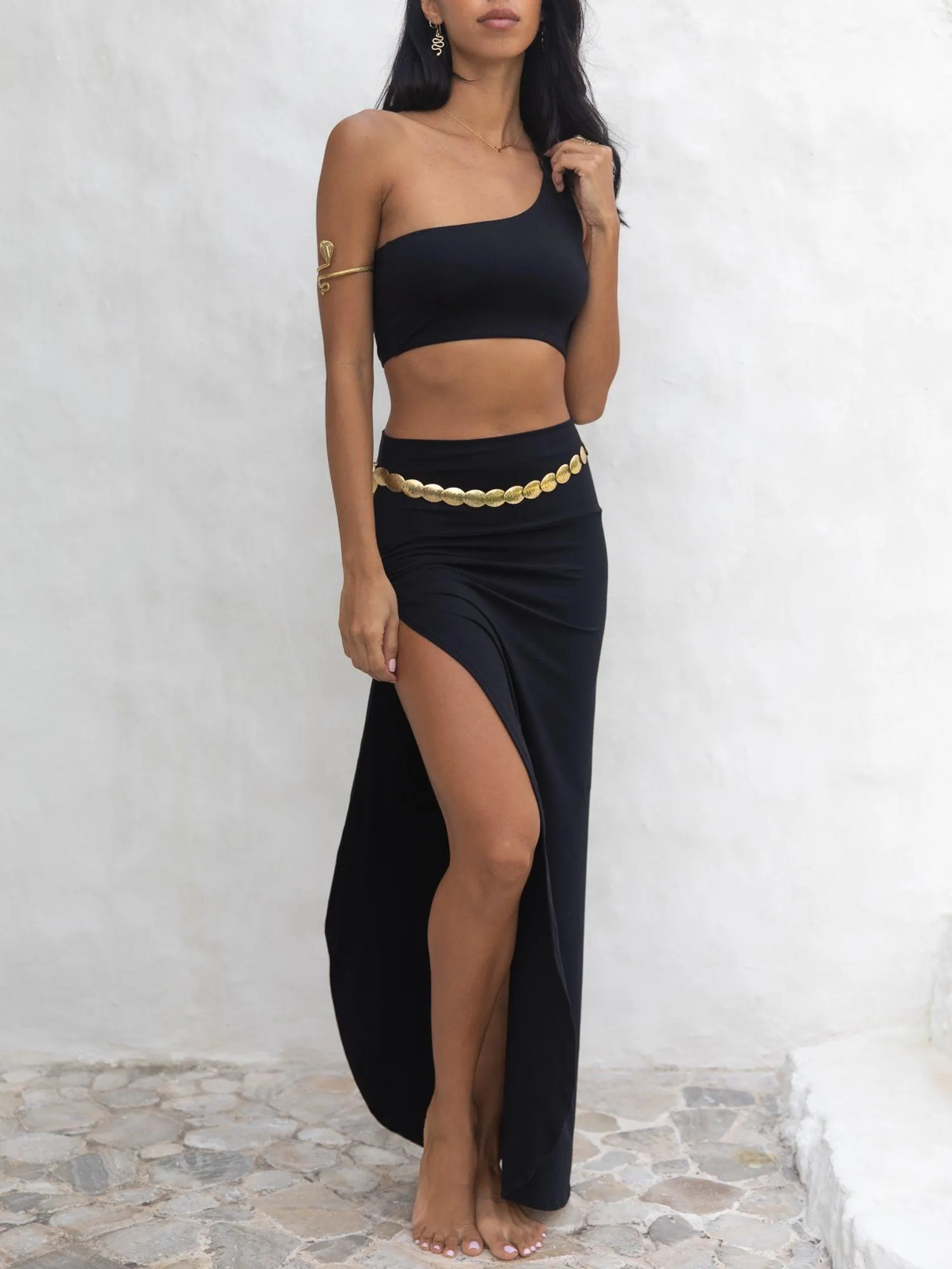 Nefertiti Skirt - Black Onyx