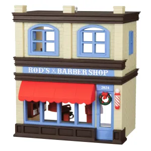 Nostalgic Houses and Shops Rod's Barbershop — 2024 Hallmark Keepsake Christmas Ornament