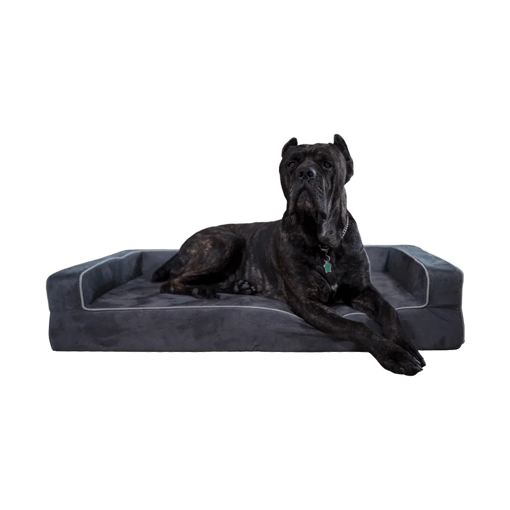 Orthopedic 3 Sided Dog Bed With Bolsters