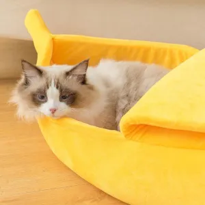 Peeled Banana Cat Bed