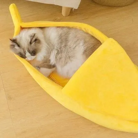 Peeled Banana Cat Bed