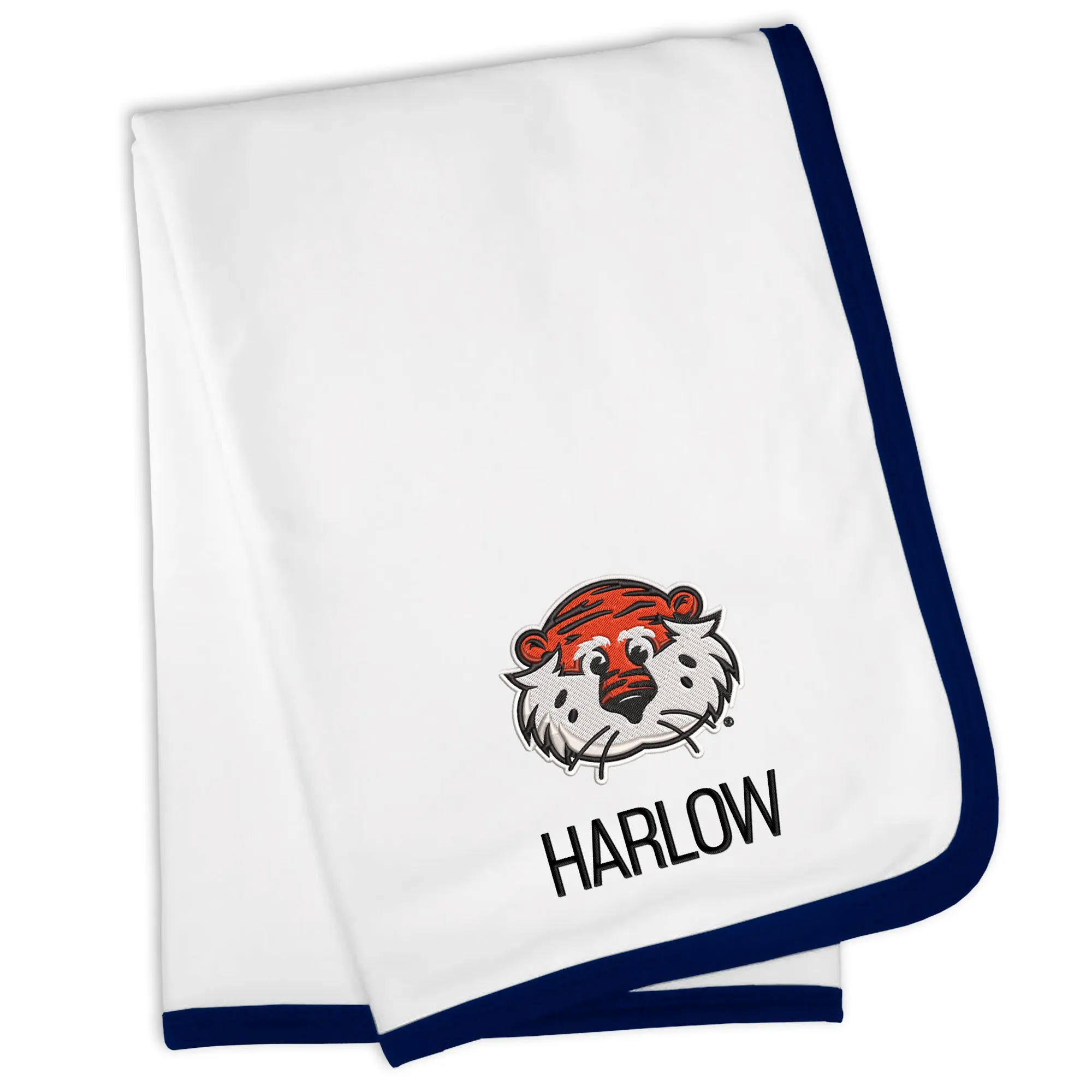 Personalized Auburn Tigers Aubie Blanket