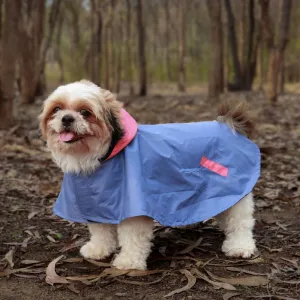 Pet Set Go Dual Colour Cape Style Raincoat for Dogs (Purple)