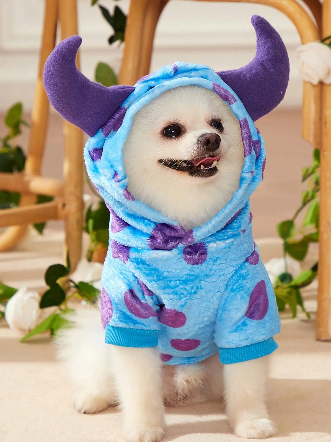 PETSIN 1pc Fabric Cartoon Design Pet Hoodie For Dog And Cat For Cold Weather