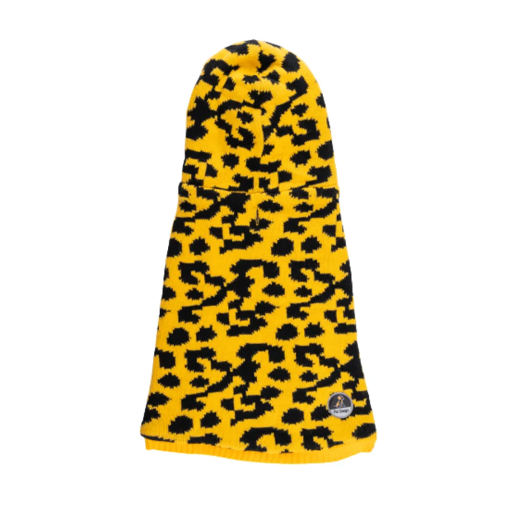 Petsnugs Leopard Knit Sweater for Dogs and Cats (Yellow & Black)