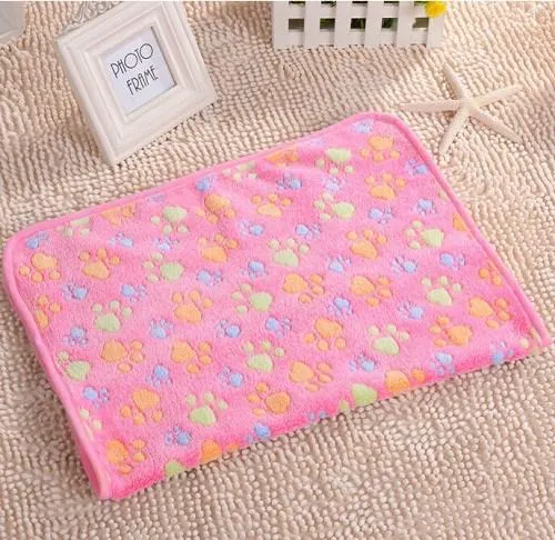 Puppy Blanket Pet Cushion Small Dog Cat Bed Soft Warm Sleep Mat